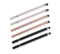 BAZEITFLOW 6 Piezas Lápices Stylus Capacitivos para Tablets y Smartphones Punta Fina de Ergonomía para Dibujo y Escritura Digital Compatible con Pantallas Táctiles Capacitiva para Artistas y