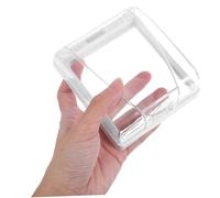BAZEITFLOW 6 Piezas Protector de Enchufe para Pared Transparente con Adhesivo para Interruptores Tipo de Seguridad para Baño y Cocina Antisalpicaduras