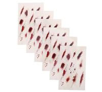 BAZEITFLOW 6piezas Parche De Cicatriz Falsa Para Halloween Pegatinas De Maquillaje Espeluznantes Para Vampiro Partes Del Cuerpo Falsas Para Fiestas y