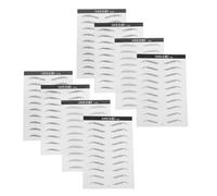 BAZEITFLOW 8 Láminas De Parches Biónicos Para Cejas Adhesivos De Transferencia Para Cejas Adhesivos Impermeables Para Forma A Para Practicar