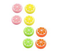 BAZEITFLOW 8 Piezas Joystick Silicona con Diseño Limón Antideslizante Cubre Botones Analógicos para Protección Fácil Instalación Accesorios para Agarre Pulgar Mezcla Colores
