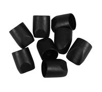 BAZEITFLOW 8 Piezas Tapas Finales para Patas de Sillas Plegables Negras Tapas Estabilizadoras de Plástico Resistentes para Muebles de Patio Compatibles con Tubos de Respaldo de Sillas