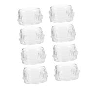 BAZEITFLOW 8piezas Cubiertas De Seguridad Para Perillas De Estufa De Gas Transparentes De Interruptores Para Cocina Accesorios De Seguridad Para Reutilizables y Duraderos