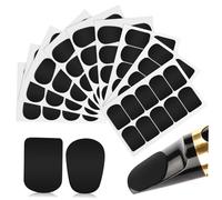 BAZEITFLOW 94 Almohadillas Adhesivas de Silicona para Saxofón y Clarinete, Diseño Cuadrado y Oval, Fuerte Adhesivo Que Reduce Resonancia para Práctica en Casa y Presentaciones