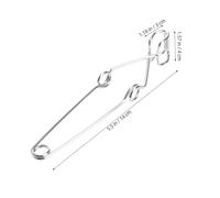 BAZEITFLOW Abrazadera Metálica Grande para Tubos de Ensayo 6 Piezas Soporte Resistente a Altas Temperaturas para Laboratorio Pinza de Hierro para Centrifugación y Manipulación Segura