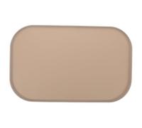 BAZEITFLOW Alfombrilla de Silicona para Alimentación de Mascotas con Borde Elevado Antideslizante y Resistente Cojín para Cuencos de Perros y Gatos Color Beige Fácil de Limpiar y