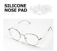 BAZEITFLOW Almohadillas Nasales Transparentes Blandas para Gafas sin Montura 50 Pares Antideslizantes para Puente Nasal Repuesto Cómodo y Duradero para Uso Diario y Deportivo