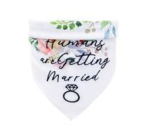 BAZEITFLOW Babero para Perro Blanco Día de San Valentín Collar de Saliva para Mascotas Decoración para Bodas y Fiestas Accesorio Cómodo y Práctico para Mantener Limpio al Perro