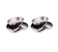 BAZEITFLOW Bandeja Médica de Acero Inoxidable 201 6 Piezas 2 Pequeñas 2 Medianas 2 Grandes Bandeja para Instrumental Clínico Adecuado para Experimentos y Almacenamiento Laboratorio