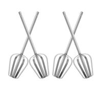 BAZEITFLOW Batidor de Cocina 4 Piezas de Acero Inoxidable 304 Accesorios de Repuesto para Batidora de Mano Batidores para Mezclar Masa Crema y Salsas Resistentes y Aptos Reutilizable