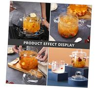 BAZEITFLOW Bol de Vidrio con Tapa y Doble Asa para Postres y Ensaladas para Microondas Horno y Lavavajillas Capacidad Grande para Sopa y Fideos Instantáneos Diseño Moderno y Transparente que