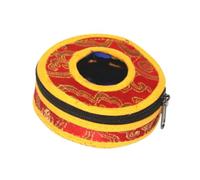 BAZEITFLOW Bolsa de Almacenamiento para Campana de Meditación Tibetana Estuche Protector con Cierre de Cremallera Grande Diseño Artesanal Delicado para Transporte Seguro y Protección contra