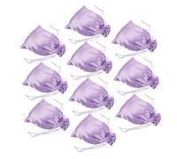 BAZEITFLOW Bolsa De Almacenamiento Para Pelucas 10 Unidades De Satén Cordón, Tamaño 15x20 Cm, Para Uso Profesional y Viajes