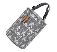 BAZEITFLOW Bolsa Térmica para Biberones y Leche Materna Portabiberones Compacto Aislamiento Térmico Asa Lateral para Carrito Bolsa de Viaje para Alimentos de Ñiño Color Gris