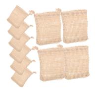 BAZEITFLOW Bolsas De Algodón Para Jabón 10 Unidades 9x14 Cm Cordón Exfoliante Corporal Para Ducha y Baño Uso Diario