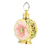 BAZEITFLOW Botella De Vidrio Para Aceites Esenciales Rosa 12 Ml Frasco Pequeño a Prueba De Fugas Para Aromaterapia y Uso Diario Tapa Hermética Portátil