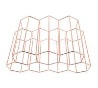 BAZEITFLOW Botellero De Panal Metálico 7 Agujeros Estante Creativo para Vinos Color Rosa Dorado Resistente a Rayaduras para Salón y Mostrador Diseño Compacto