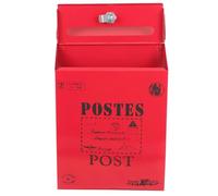 BAZEITFLOW Buzón de Hierro Forjado de Pared Cerradura Tamaño 87X87X28 Pulgadas Buzón Postal Vintage para Cartas y Periódicos en Uso Exterior