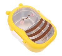 BAZEITFLOW Caja de Comida Metálica con Diseño de Fiambrera Hermética y Resistente Fugas Compartimentos Aislantes para Uso Hogar Oficina y Exteriores