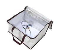 BAZEITFLOW Caja de Fermentación Casera para Masa Madre Yogur y Pan Calentador Eléctrico Temperatura Constante Plegable y Portátil Beige Kit Versátil para Fermentación en Cocina y