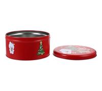 BAZEITFLOW Caja de Hojalata Navideña para Galletas Diseño Adorable, Material Resistente y Portátil para Obsequio en Temporada de Navidad
