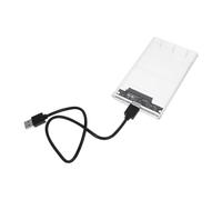 BAZEITFLOW Carcasa Externa Disco Duro USB Transparente para SSD sin Herramientas Compatible con PC y Portátil Transferencia Rápida hasta S Incluye Cable de Datos