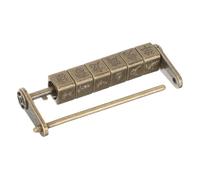 BAZEITFLOW Cerradura Retro de Combinación para Armarios y Estilo Chino Candado de Aleación de Zinc Resistente Diseño Decorativo con Fija para Seguridad y Regalo