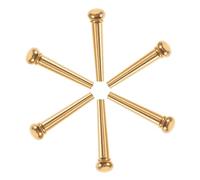 BAZEITFLOW Clavijas De Puente De Guitarra Acústica De Cobre, Juego De 6 Unidades, Pasadores Resistentes Para Cuerdas, Compatibles Guitarra Folk, Ideales Para Mejora De Sonido y Durabilidad
