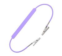 BAZEITFLOW Clip de Bufanda Doble Cabezal Porta Baberos y Servilletas para Clínicas y Seguro Cadena Metálica para Bufandas y Ropa