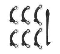 BAZEITFLOW Clip Moldeador Nasal 3 Pares con Gancho Invisible, Elevador de Nariz de Silicona Hipoalergénica para Mujer y Hombre, Herramienta de Belleza para Moldear el Puente Nasal,