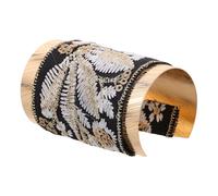 BAZEITFLOW Coletero Metálico Bordado Para Mujer, Clip Hebilla Resistente, Accesorio Negro Para Coleta, Sujeción Fuerte, Tocado Elegante Para Peinados Versátiles, Complemento De Moda