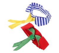 BAZEITFLOW Corbata para Pájaros 2 Piezas Poliéster Roja Rayas Tamaño M Collar Ajustable para Loros Polluelos y Gansos Accesorios Decorativos para Mascotas en Fiestas y Uso Diario