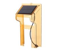 BAZEITFLOW Cubierta para Timbre Solar Resistente Intemperie Parasol Antirreflejos en Color Marrón Protección para Timbres Cámara y Vídeo Funda Protectora para Uso Exterior