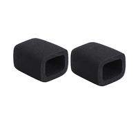 BAZEITFLOW Cubiertas Cuadradas para Micrófono 2 Piezas, Protectores Antipolvo y Antiviento de Esponja Gruesa, Accesorio Compatible para Micrófonos Ktv y Grabación, Diseño Adaptable