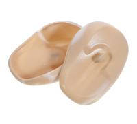 BAZEITFLOW Cubiertas de Silicona Impermeables para Teñir el Cabello, 1 Par de Protectores Auditivos Ajustables Color Café, Accesorios Profesionales para Peluquería y Cuidado