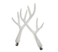 BAZEITFLOW Cuernos de Ciervo de Realistas para Decoración Navideña Disfraces y Accesorios Fotográficos Portátiles y Duraderos
