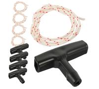 BAZEITFLOW de Cordón de Tracción y Cuerda Resistente Kit de 5 Piezas con Manija de Plástico para Apertura Práctica para Puerta de Garaje Escalera de Ático