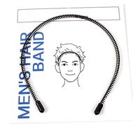 BAZEITFLOW Diadema Antideslizante en Espiral 3 Piezas Tamaño Único Banda Cabello Unisex Negro para Deporte Ejercicio y Cuidado Facial
