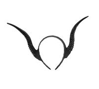 BAZEITFLOW Diadema Cuernos Maléfica para Halloween Cosplay Gótico Ligero y Cómodo Accesorio Duradero y Llamativo para Fiestas y Sesiones Fotográficas