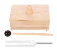 BAZEITFLOW Diapasón Curativo De 528 Hz Con Mazo Negro y Caja Resonadora De Madera, Juego De Diapasones Relajantes De Aleación De Aluminio Para Yoga, Meditación y Técnicas De Relajación
