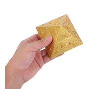 BAZEITFLOW Escultura Pirámide Egipcia Miniatura de Resina 9 CM Figura Mítica para Decoración de Escritorio y Estantería Accesorio Histórico del Antiguo Egipto Adecuado para Coleccionistas y