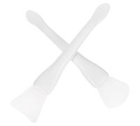 BAZEITFLOW Espátulas de Silicona para Sellos de Cera 2 Piezas Utensilios Resistentes al Calor Juego de Mini Espátulas Forma Abanico y Pala Herramienta Portátil para Limpieza y