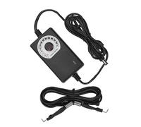 BAZEITFLOW Estabilizador de Voltaje para Tatuajes Ajustable con Mando Giratorio Fuente de Alimentación Portátil Integrada Compatible con Máquinas de Tatuar Adaptador Europeo Acv Uso