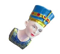 BAZEITFLOW Estatua Egipcia Miniatura de Resina Reina Cleopatra Decoración Retro para Hogar Oficina