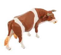 BAZEITFLOW Estatuilla de Vaca de Plástico Compacta y Decorativa Figura de Animal de Granja Realista y Colorida Accesorio para Jardín Macetas y Decoración Navideña Diseño Caricatura Adorable