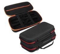 BAZEITFLOW Estuche de Transporte para Micrófono de Mano 3 Piezas con Espuma Eva Antigolpes, Bolsa Portátil Multifuncional para Karaoke y Eventos, Funda Protectora Rígida para Almacenar