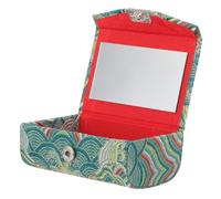 BAZEITFLOW Estuche para Pintalabios Estilo Chino, Caja de Almacenamiento Ligera y Portátil para Cosméticos en Casa y Viaje, Organizador Práctico de Tela