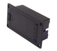 BAZEITFLOW Estuche Portapilas 9 v Negro Para Guitarra y Ukelele, Compartimento Sin Cables, Montaje Plano, Accesorio Para Instrumento Musical