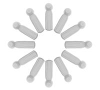 BAZEITFLOW Etiquetas de Seguridad Antirrobo para Ropa, Sombreros y Zapatos, 40 Piezas Reutilizables, Rígidas y Magnéticas, Color Gris Claro, para Comercio Minorista y Grandes Almacenes