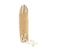 BAZEITFLOW Exfoliante Lufa Natural para Ducha con Cinturón Depurador Corporal de Algodón Beige Esponja para Limpieza Profunda de Espalda y Piel Secado Rápido y Transpirable Accesorio de Baño